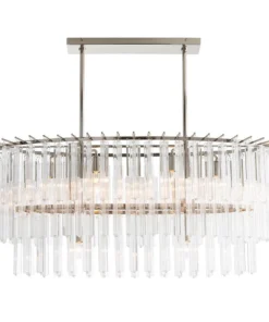 Arteriors Home Nessa Chandelier Oval Nickel New Arrivals