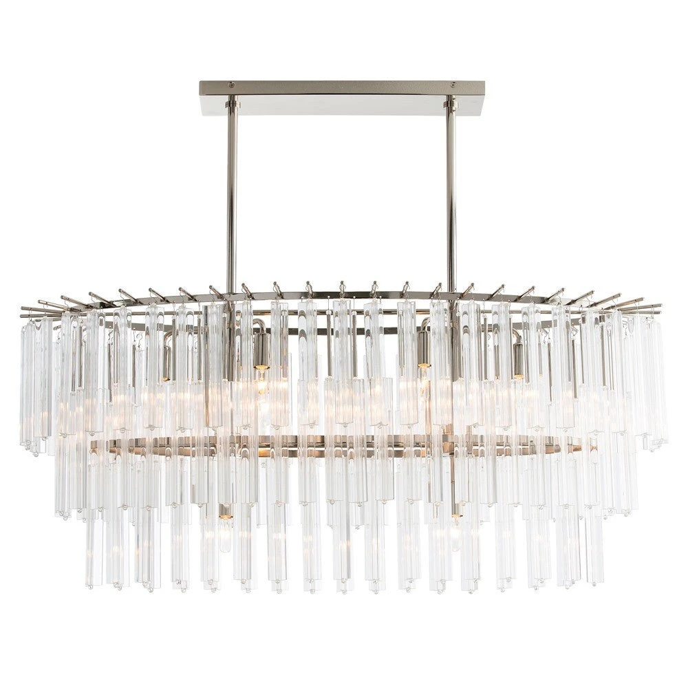 Arteriors Home Nessa Chandelier Oval Nickel New Arrivals 1 Arteriors Home Nessa Chandelier Oval Nickel New Arrivals