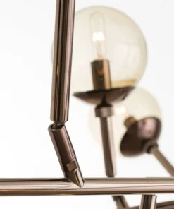 Arteriors Home Dallas Medium Chandelier Brown Nickel