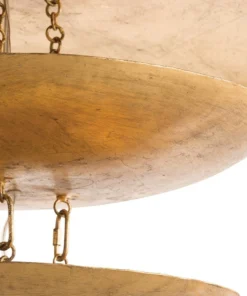 Arteriors Home Florko Chandelier Gold Leaf