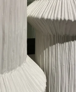 Global Views Ascending Ring Vases Matte White Set Of 3