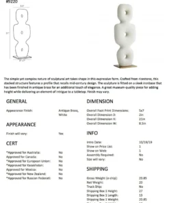 Arteriors Home Aspen Sculpture New Arrivals