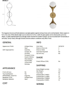 Arteriors Home Augustus Sconce Antique Brass New Arrivals 14 Arteriors Home Augustus Sconce Antique Brass New Arrivals