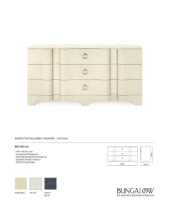 Bungalow 5 New Arrivals Bardot Large 3 Drawer Natural 9 Bungalow 5 New Arrivals Bardot Large 3 Drawer Natural