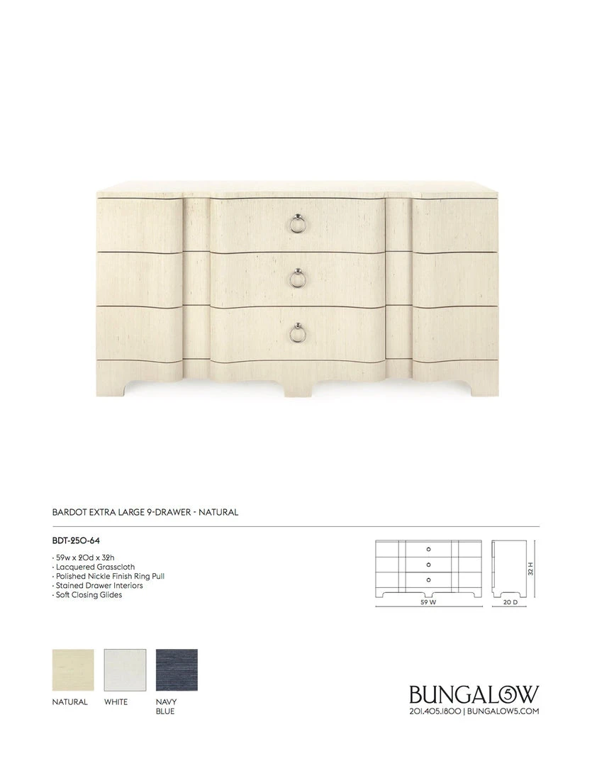 Bungalow 5 New Arrivals Bardot Large 3 Drawer Natural 5 Bungalow 5 New Arrivals Bardot Large 3 Drawer Natural