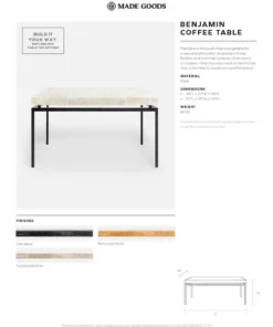 Made Goods New Arrivals Benjamin Coffee Table Black