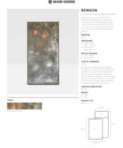 Made Goods New Arrivals Benson Mirror 26 X 38