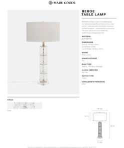 Made Goods Beroe Table Lamp New Arrivals