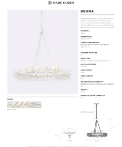Made Goods New Arrivals Bruna Chandelier 10 Made Goods New Arrivals Bruna Chandelier