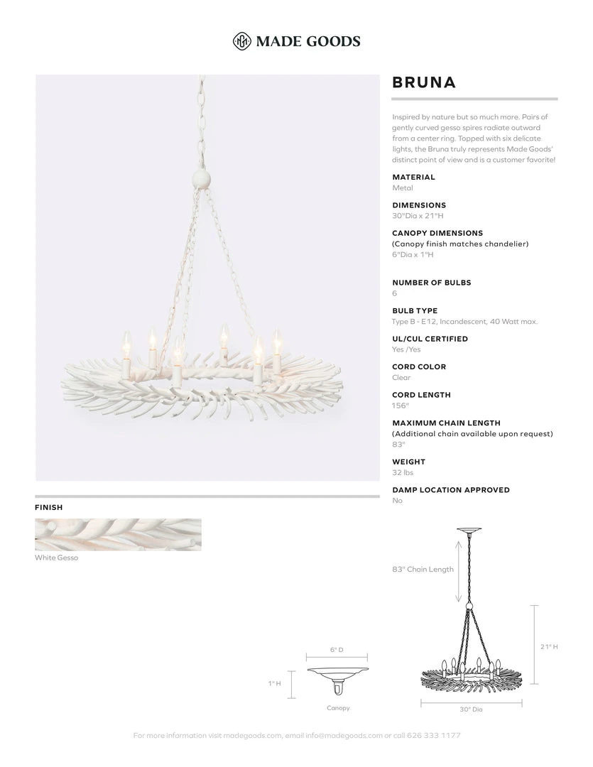 Made Goods New Arrivals Bruna Chandelier 5 Made Goods New Arrivals Bruna Chandelier