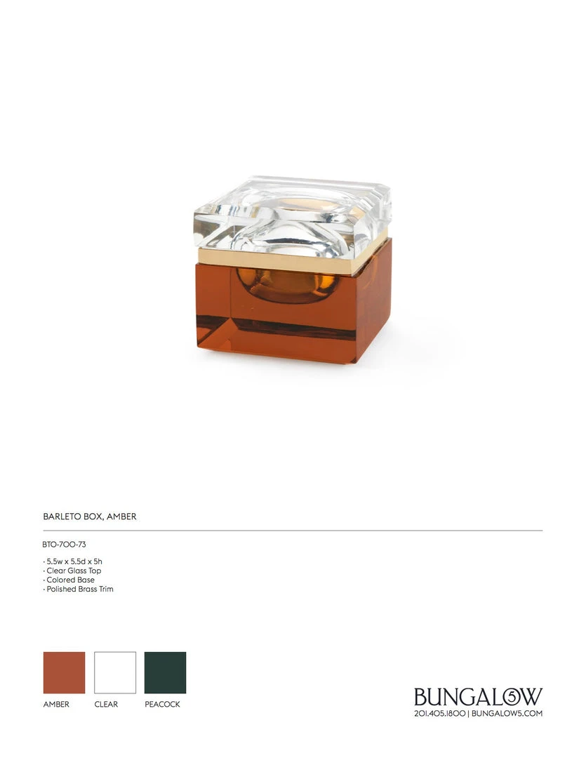 Bungalow 5 New Arrivals Barleto Box Amber 5 Bungalow 5 New Arrivals Barleto Box Amber
