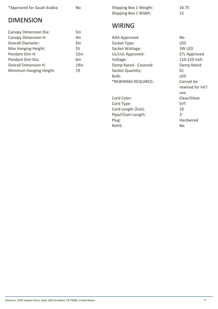 Arteriors Home Berkley Pendant 10 Arteriors Home Berkley Pendant