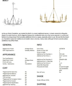 Arteriors Home New Arrivals Berlin Chandelier Antique Brass 17 Arteriors Home New Arrivals Berlin Chandelier Antique Brass