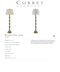 Currey And Company New Arrivals Bourgeon Floor Lamp