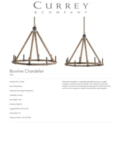 Currey And Company Bowline Chandelier