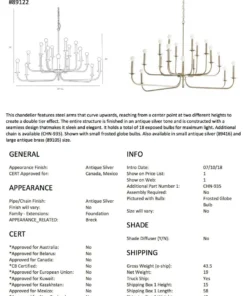 Arteriors Home New Arrivals Breck Large Chandelier Antique Silver 13 Arteriors Home New Arrivals Breck Large Chandelier Antique Silver