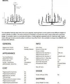 Arteriors Home Breck Large Chandelier Bronze 16 Arteriors Home Breck Large Chandelier Bronze