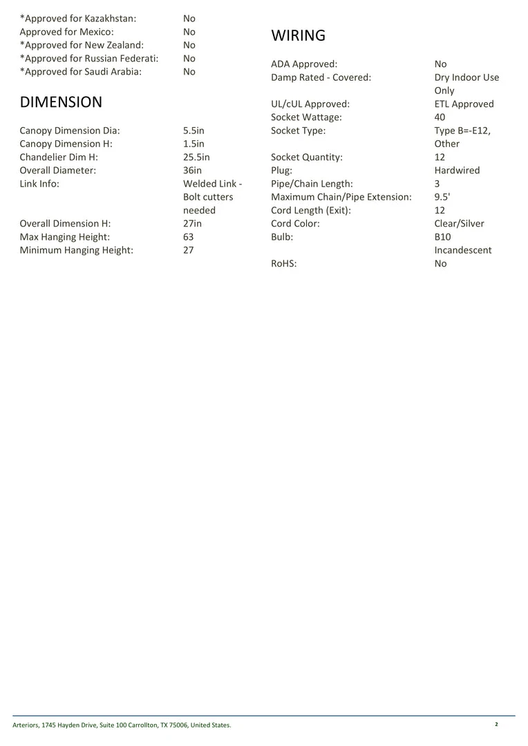 Arteriors Home Breck Small Chandelier Antique Silver 6 Arteriors Home Breck Small Chandelier Antique Silver