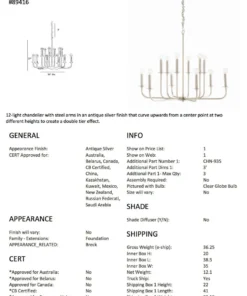 Arteriors Home Breck Small Chandelier Antique Silver 10 Arteriors Home Breck Small Chandelier Antique Silver