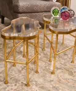 Bungalow 5 Cristal Side Table Gold New Arrivals