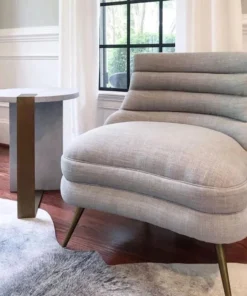 Worlds Away New Arrivals Harrington Side Table Light Grey