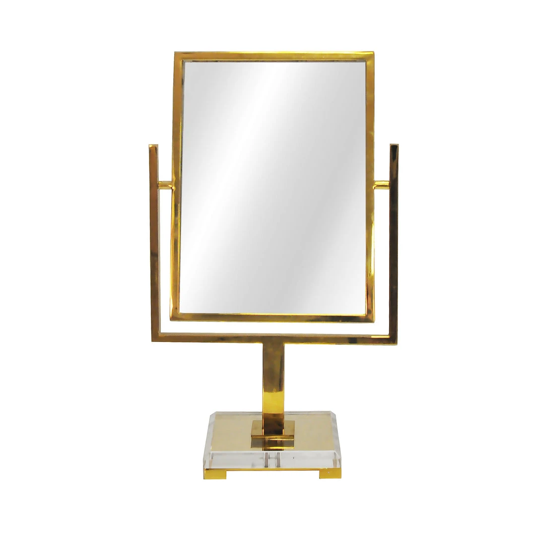Worlds Away Caitlin Countertop Mirror Antique Brass 1 Worlds Away Caitlin Countertop Mirror Antique Brass
