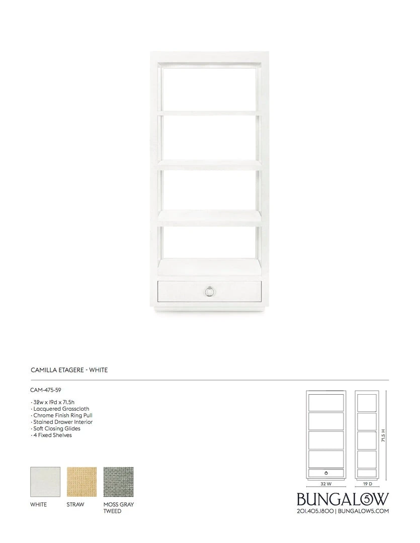 Bungalow 5 Camilla Etagere White 8 Bungalow 5 Camilla Etagere White