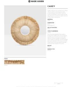 Made Goods New Arrivals Casey Mirror Round