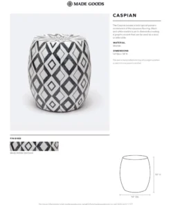 Made Goods New Arrivals Caspian Stool