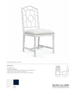Bungalow 5 Chloe Side Chair White 11 Bungalow 5 Chloe Side Chair White