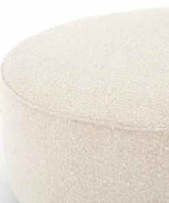 Four Hands Sinclair Large Round Ottoman Knoll Natural New Arrivals