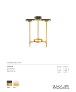 Bungalow 5 Clover Side Table Black 11 Bungalow 5 Clover Side Table Black