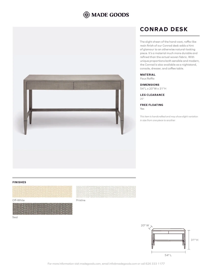 Made Goods Conrad Desk Off White Faux Raffia 3 Made Goods Conrad Desk Off White Faux Raffia