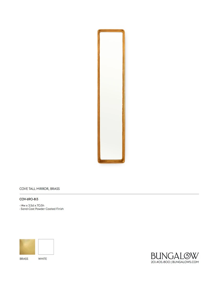 Bungalow 5 Cove Tall Mirror Brass New Arrivals 3 Bungalow 5 Cove Tall Mirror Brass New Arrivals