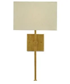 Currey And Company Ashdown Wall Sconce Gold Leaf New Arrivals