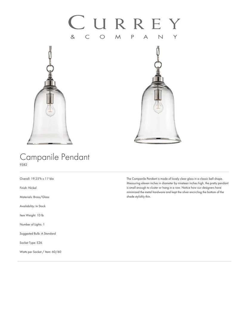 Currey And Company Campanile Pendant New Arrivals 2 Currey And Company Campanile Pendant New Arrivals