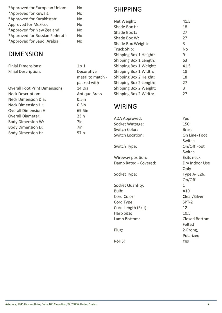 Arteriors Home Candice Floor Lamp New Arrivals 6 Arteriors Home Candice Floor Lamp New Arrivals