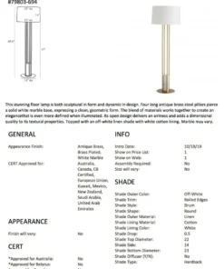Arteriors Home Candice Floor Lamp New Arrivals 13 Arteriors Home Candice Floor Lamp New Arrivals