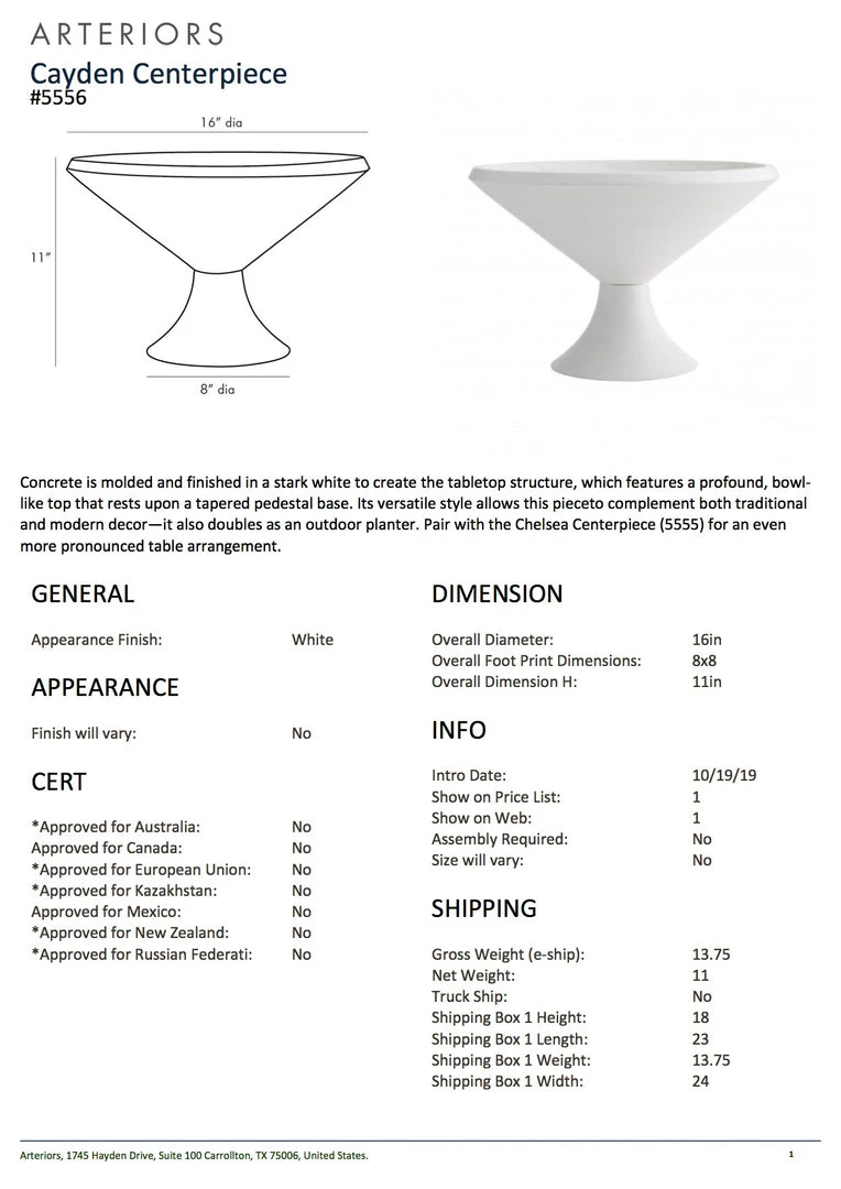 Arteriors Home New Arrivals Cayden Centerpiece 5 Arteriors Home New Arrivals Cayden Centerpiece