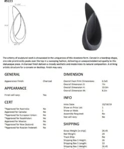 Arteriors Home New Arrivals Celine Sculpture 14 Arteriors Home New Arrivals Celine Sculpture