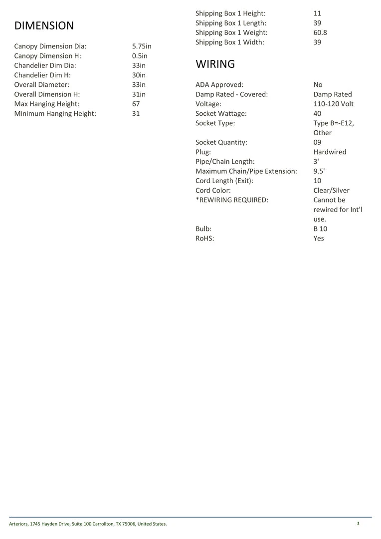 Arteriors Home Chaney Chandelier 6 Arteriors Home Chaney Chandelier