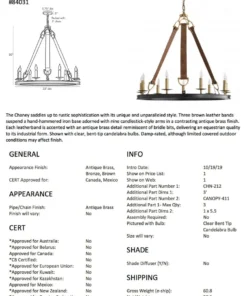 Arteriors Home Chaney Chandelier 16 Arteriors Home Chaney Chandelier