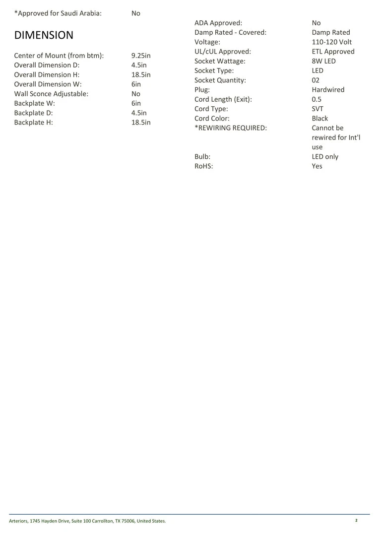 Arteriors Home Charlie Sconce New Arrivals 6 Arteriors Home Charlie Sconce New Arrivals