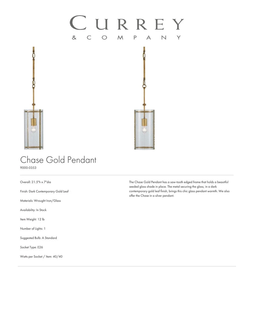 Currey And Company Chase Pendant Gold New Arrivals 4 Currey And Company Chase Pendant Gold New Arrivals
