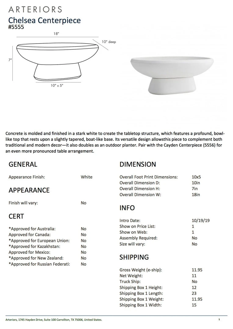 Arteriors Home New Arrivals Chelsea Centerpiece 7 Arteriors Home New Arrivals Chelsea Centerpiece