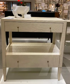 Made Goods New Arrivals Conrad Double Nightstand Off White Faux Raffia