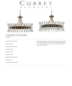 Currey And Company New Arrivals Coquette Chandelier 7 Currey And Company New Arrivals Coquette Chandelier