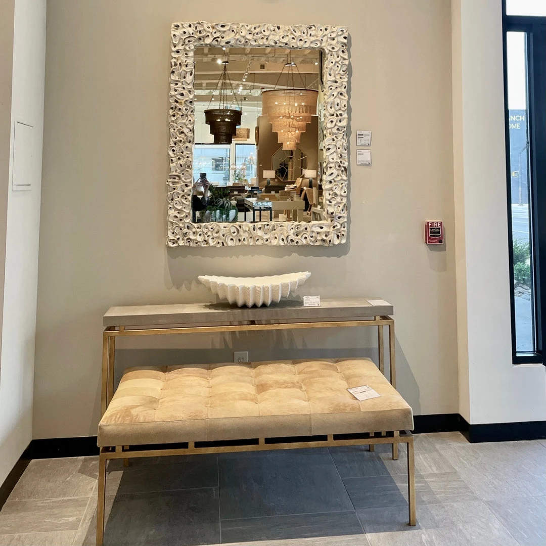 Made Goods New Arrivals Benjamin Ottoman Beige Hair On Hide With Gold Base 2 Made Goods New Arrivals Benjamin Ottoman Beige Hair On Hide With Gold Base