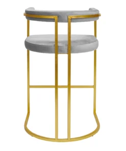 Worlds Away New Arrivals Donovan Bar Stool Grey Velvet And Gold Leaf 5 Worlds Away New Arrivals Donovan Bar Stool Grey Velvet And Gold Leaf