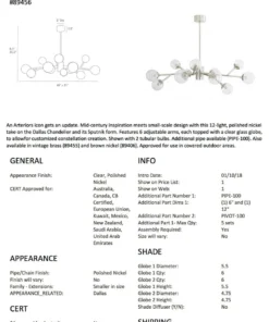 Arteriors Home Dallas Small Chandelier Polished Nickel New Arrivals